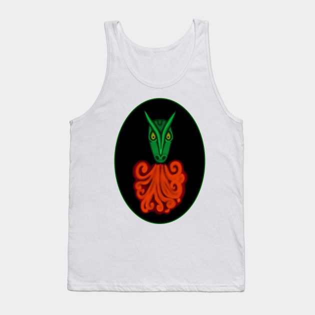 Tribal Dragon Cameo Tank Top by BlakCircleGirl